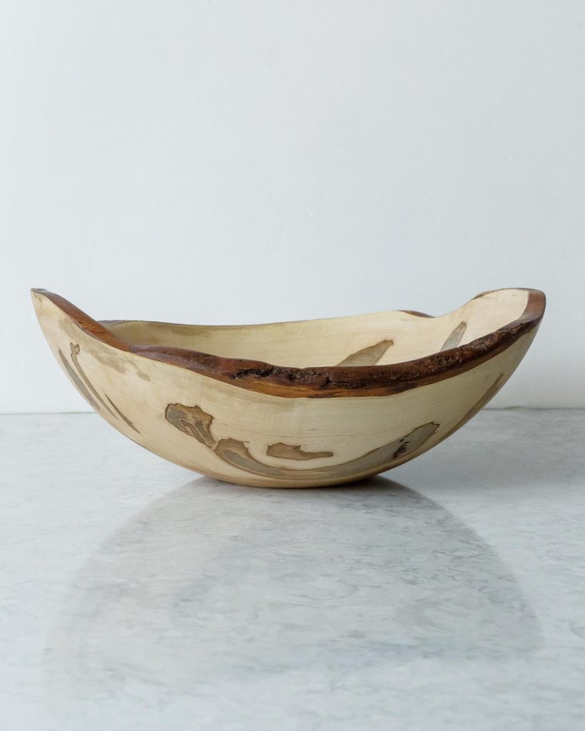 15" Live edge ambrosia maple bowl