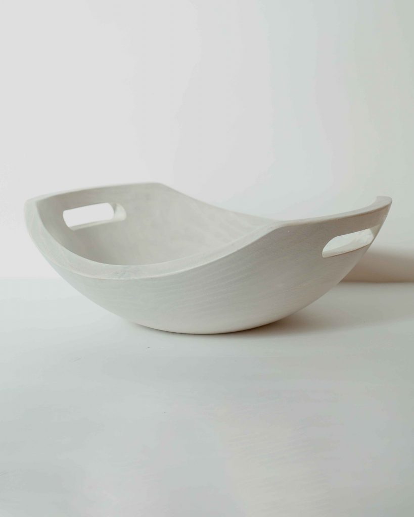 white pearl wood finish harvest bowl spencer peterman