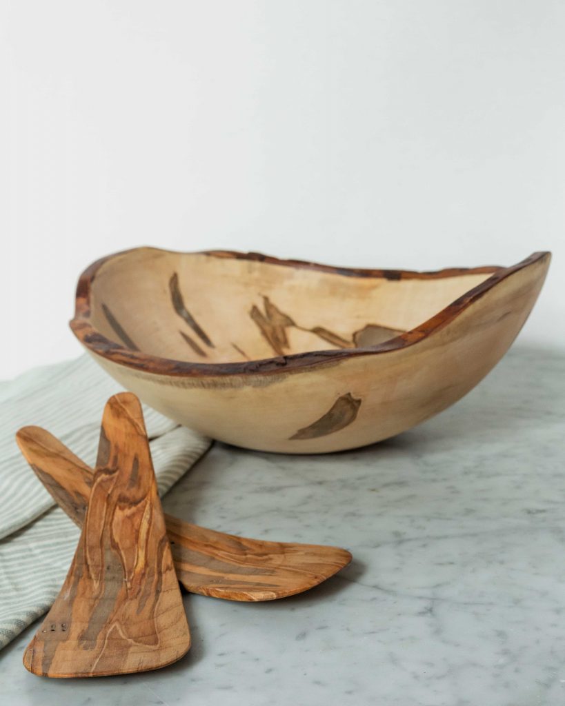 natural edge maple bowl