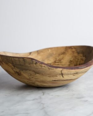 15" Live Edge Spalted Maple Bowl