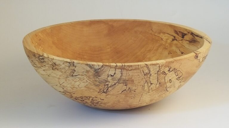 Spalted maple bowl