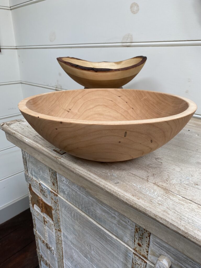 Natural edge Cherry bowl