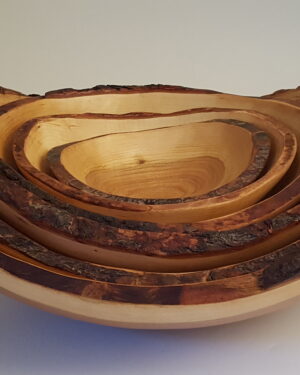 Live Edge Cherry Wood Bowl (21")