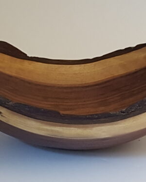 Live Edge Black Walnut Wood Bowl (18")