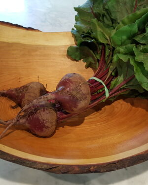 Live Edge Cherry Wood Bowl (18")