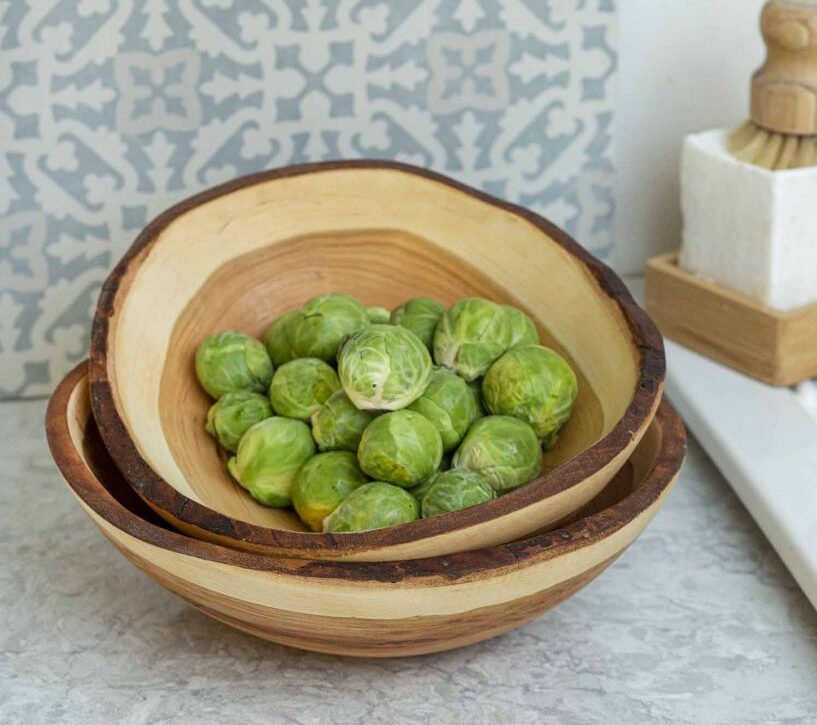 Bogo Sale Live Edge Cherry Wood Bowl (13") salad bowl buy one get 10″ Free - Image 3