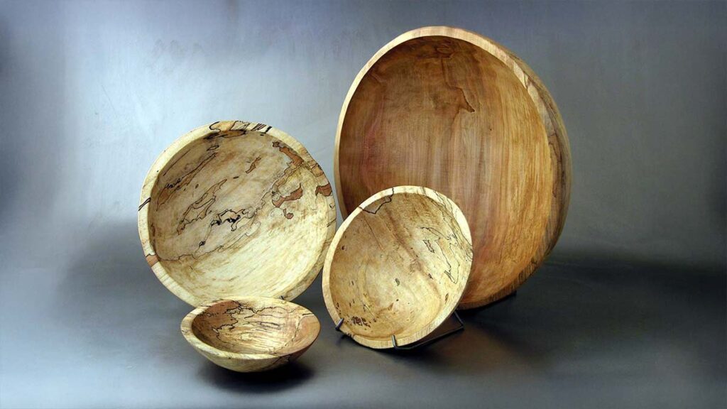 Spalted Maple Bowls from Spencer Peterman