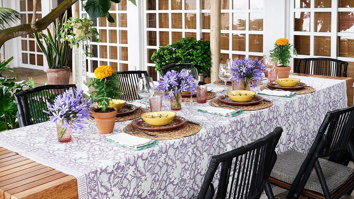 Spring table setting ideas from Elle style