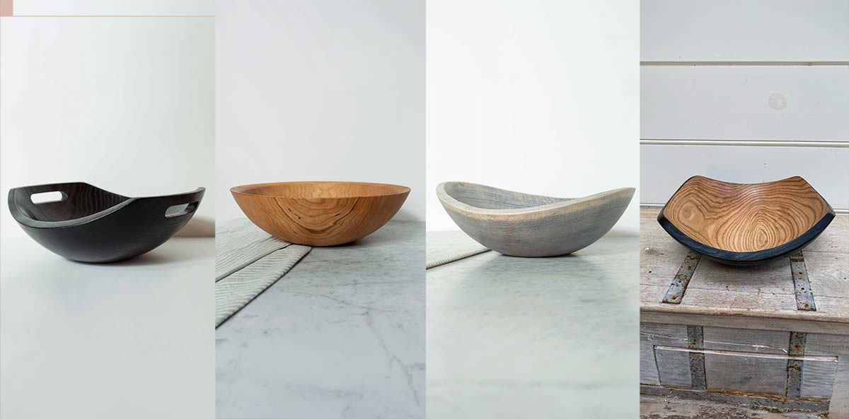 wooden bowl style examples from Spencer Peterman