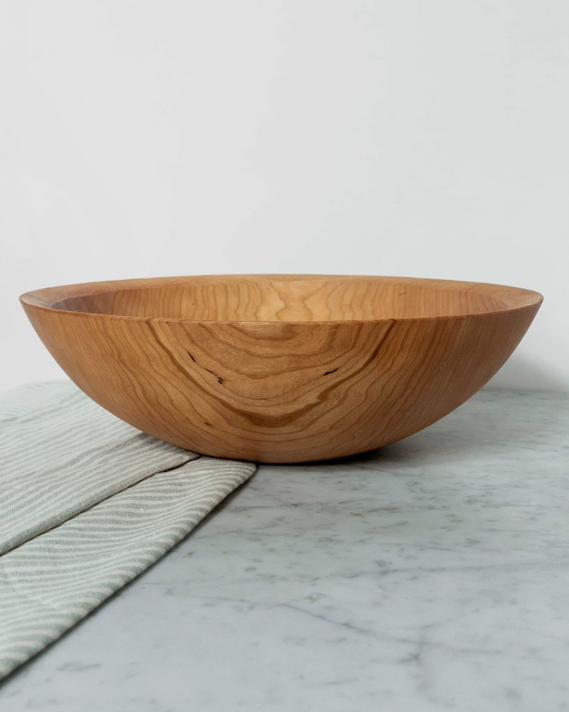 Bogo Sale Round Cherry Wood Bowl (13") salad bowl buy one get 10″ Free - Image 2