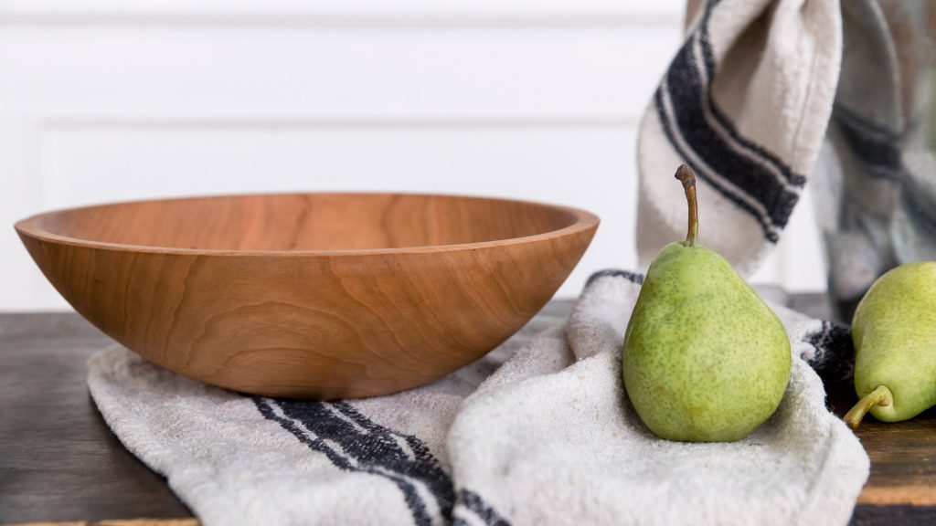Bogo Sale Round Cherry Wood Bowl (13") salad bowl buy one get 10″ Free - Image 3