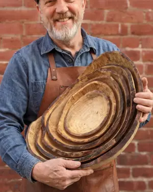 Live Edge Wooden Bowls (Oval)